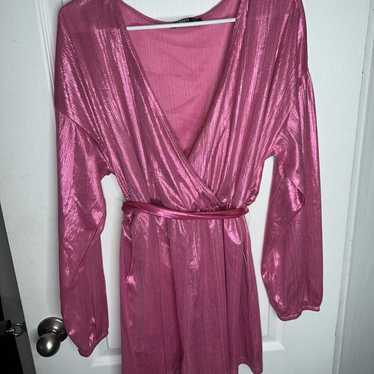 Shiny pink romper   Perfect condition - image 1