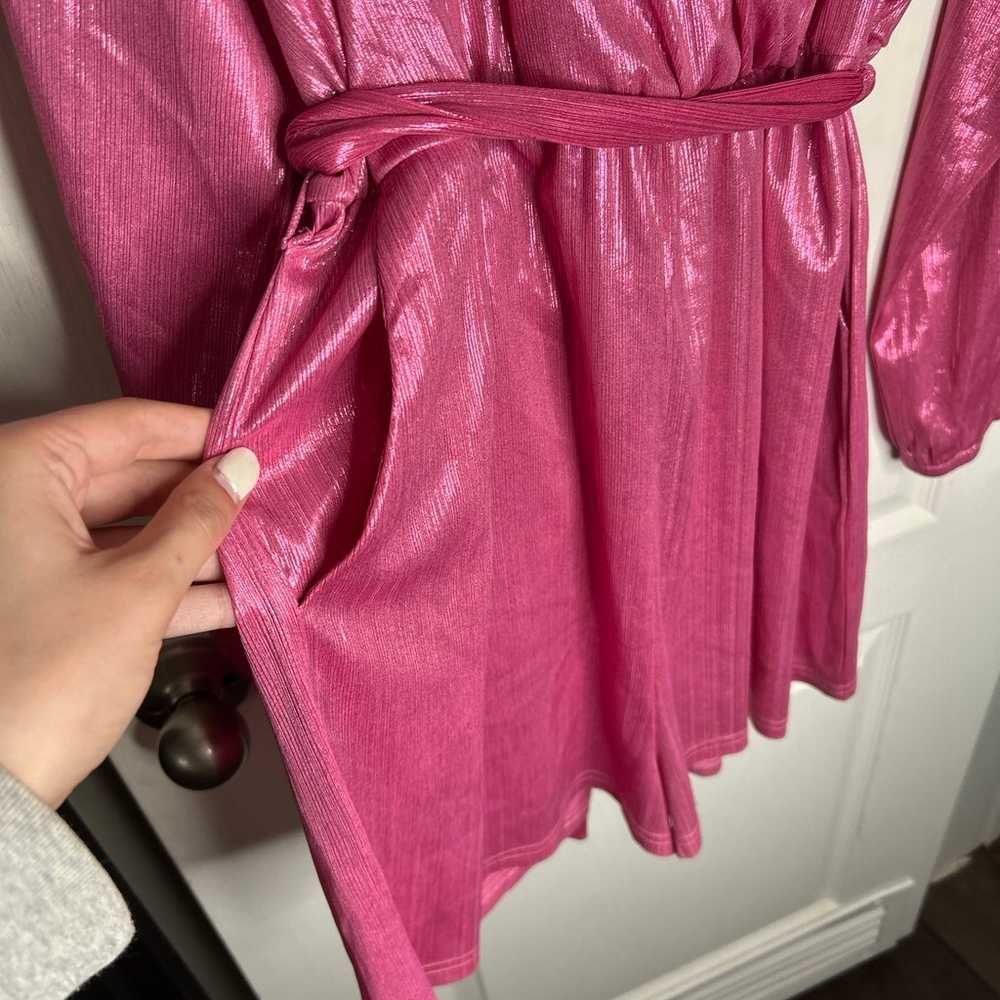 Shiny pink romper   Perfect condition - image 2