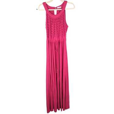 Calvin Klein Women 16 Maxi Sleeveless Dress Pink … - image 1