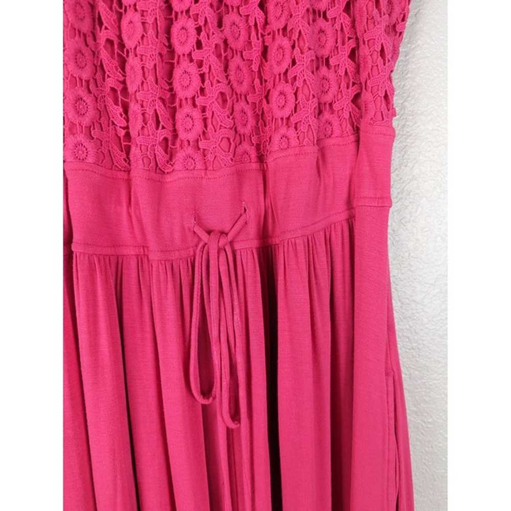 Calvin Klein Women 16 Maxi Sleeveless Dress Pink … - image 3