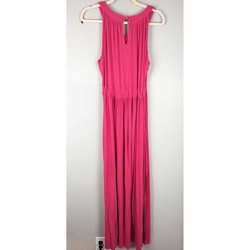 Calvin Klein Women 16 Maxi Sleeveless Dress Pink … - image 7