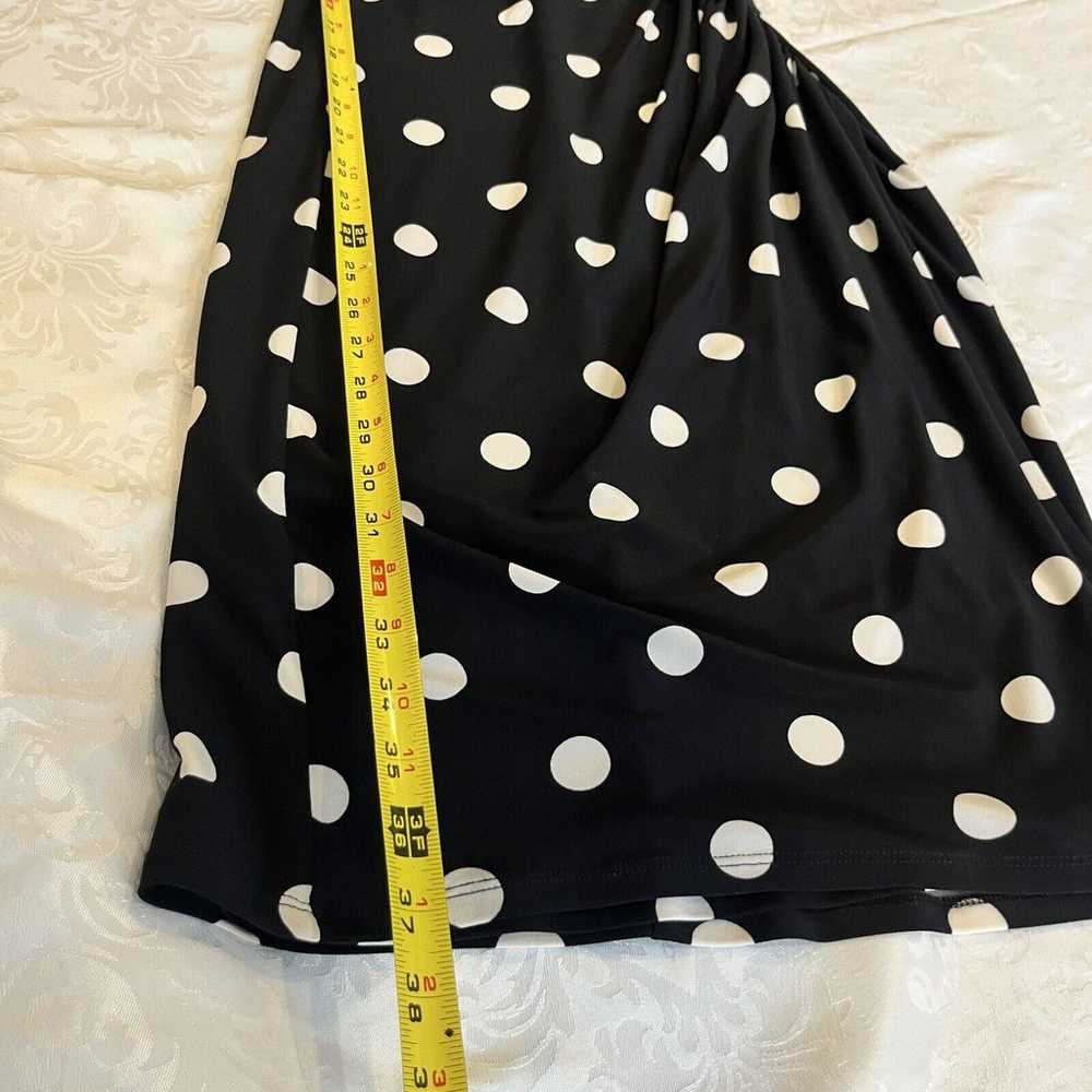 Lauren Ralph Lauren Faux Wrap Dress Sz 2 Ruched S… - image 3