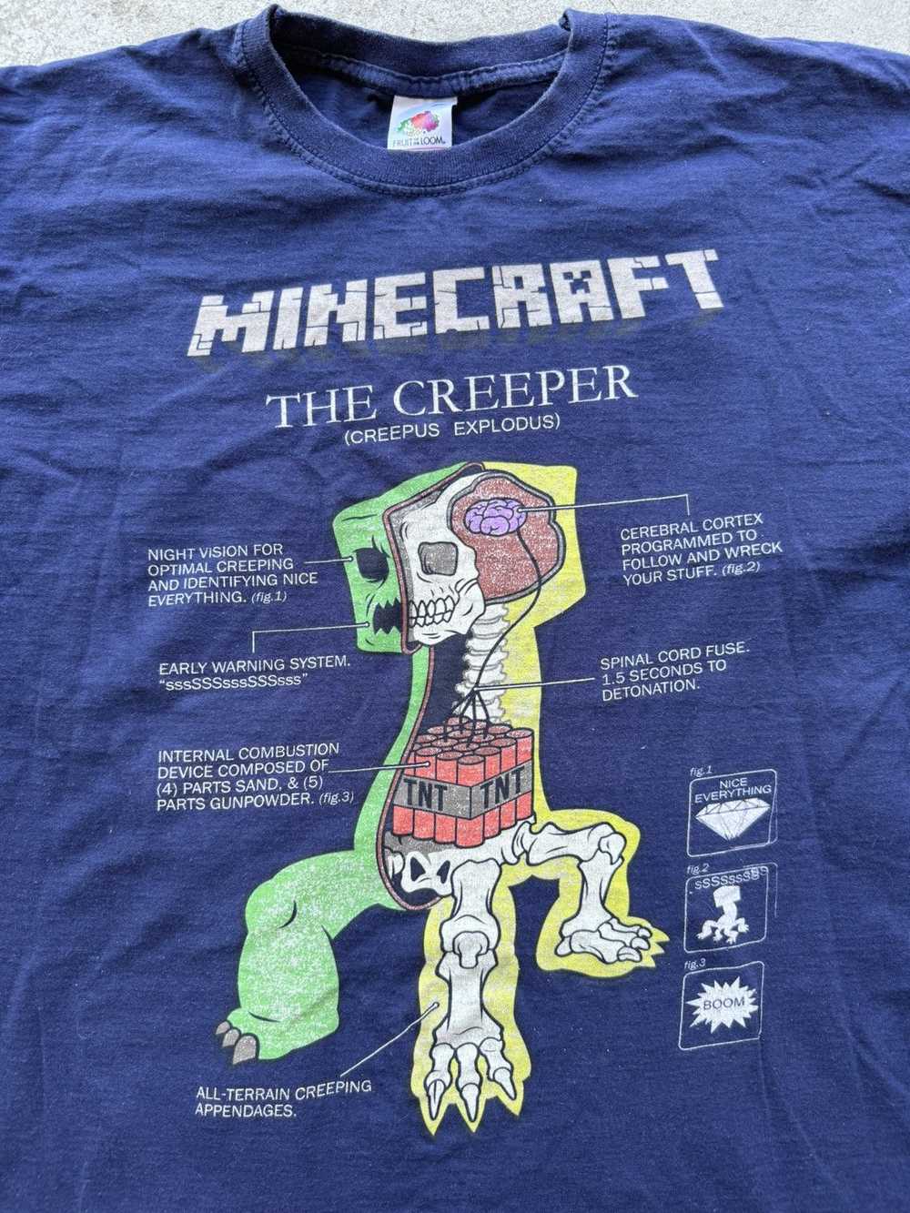 Band Tees × Vintage Vintage Minecraft Creeper Tshirt - Gem