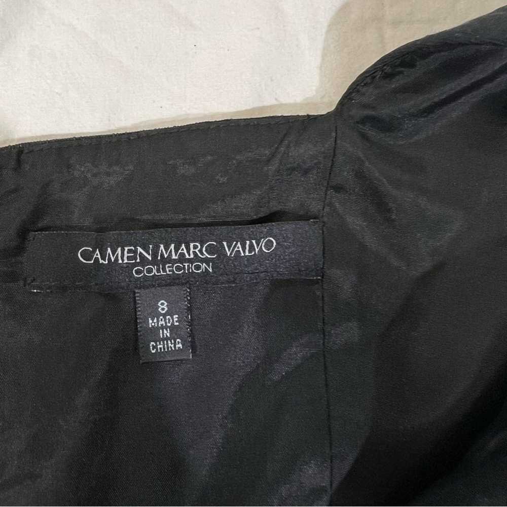 Carmen Marc Valvo Collection Black Pleated Bodice… - image 5
