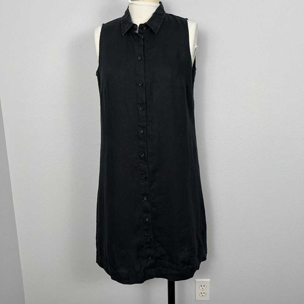 Garnet Hill Womens Linen Dress Size 6 Black Casua… - image 11