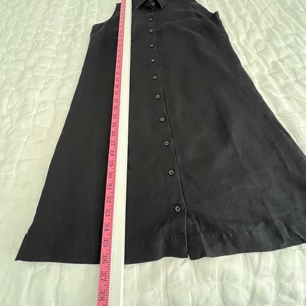 Garnet Hill Womens Linen Dress Size 6 Black Casua… - image 4