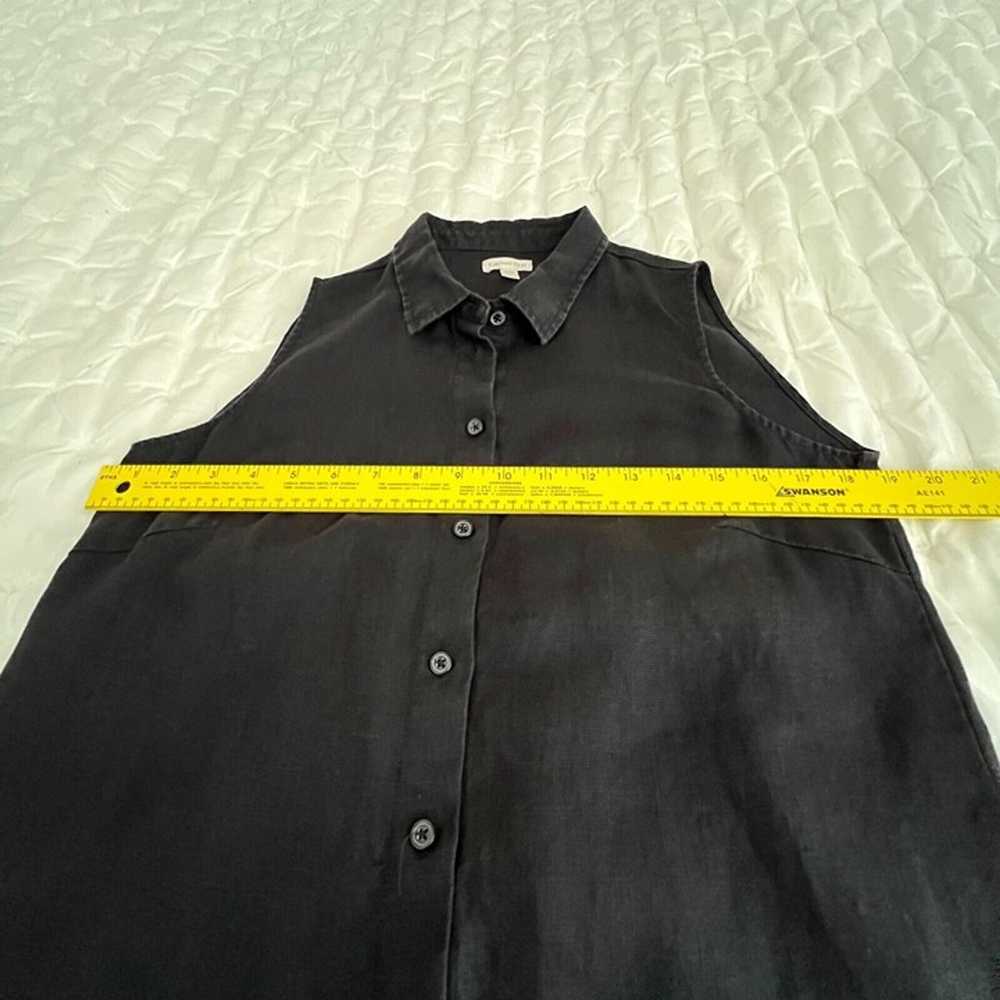 Garnet Hill Womens Linen Dress Size 6 Black Casua… - image 6
