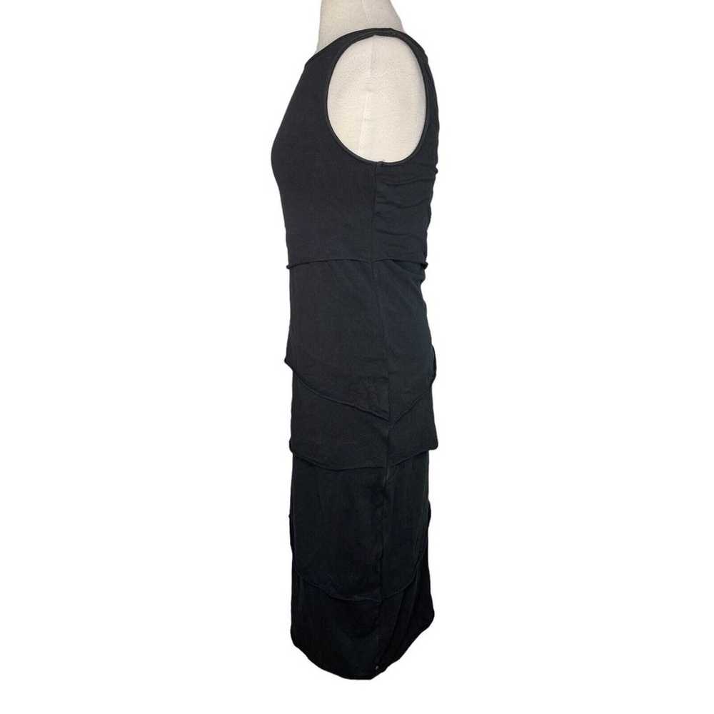 NEON BUDDHA Black Shanghai Dress Size Small Tiere… - image 2