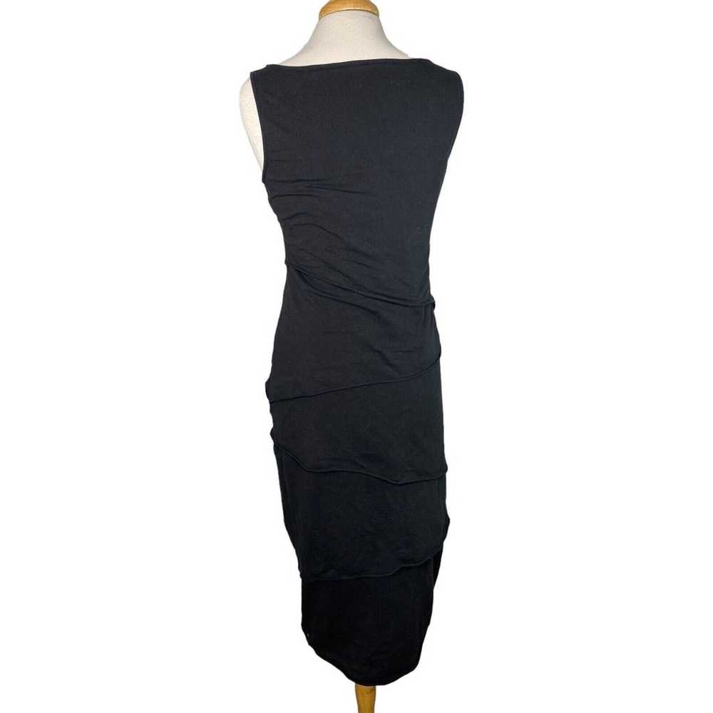 NEON BUDDHA Black Shanghai Dress Size Small Tiere… - image 3