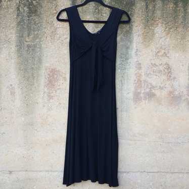 Theory Black V-Neck Jersey Knit Lorynne Dress S - image 1