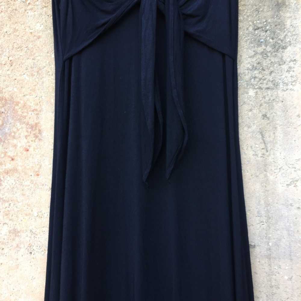 Theory Black V-Neck Jersey Knit Lorynne Dress S - image 3
