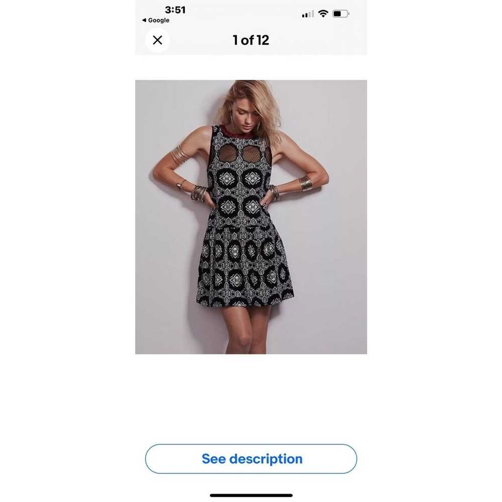 NWOT Free People Ovs Night Dress Size Medium Blac… - image 9