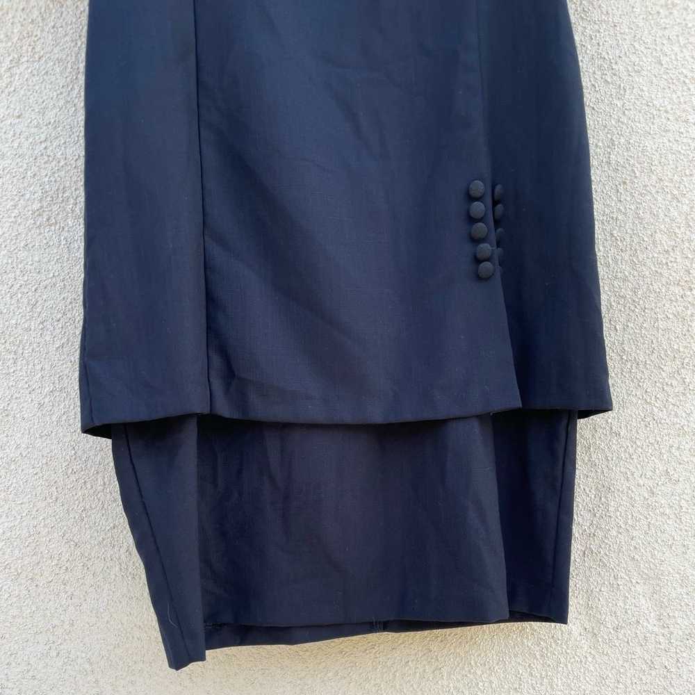 Vintage 1980s Ultra Dress Short Sleeve Black 14 - image 3