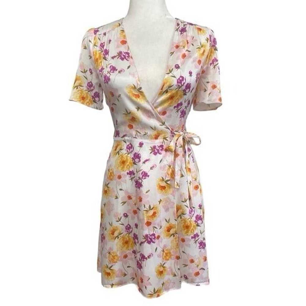 & Other Stories Floral Wrap Mini Dress - image 2