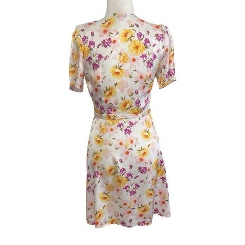 & Other Stories Floral Wrap Mini Dress - image 4