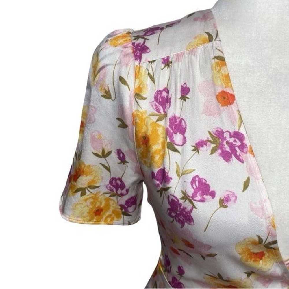 & Other Stories Floral Wrap Mini Dress - image 6