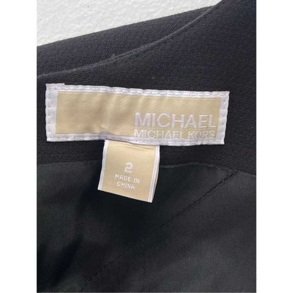 1534 MK Black Sleeveless Shift Dress Size 2 - image 4
