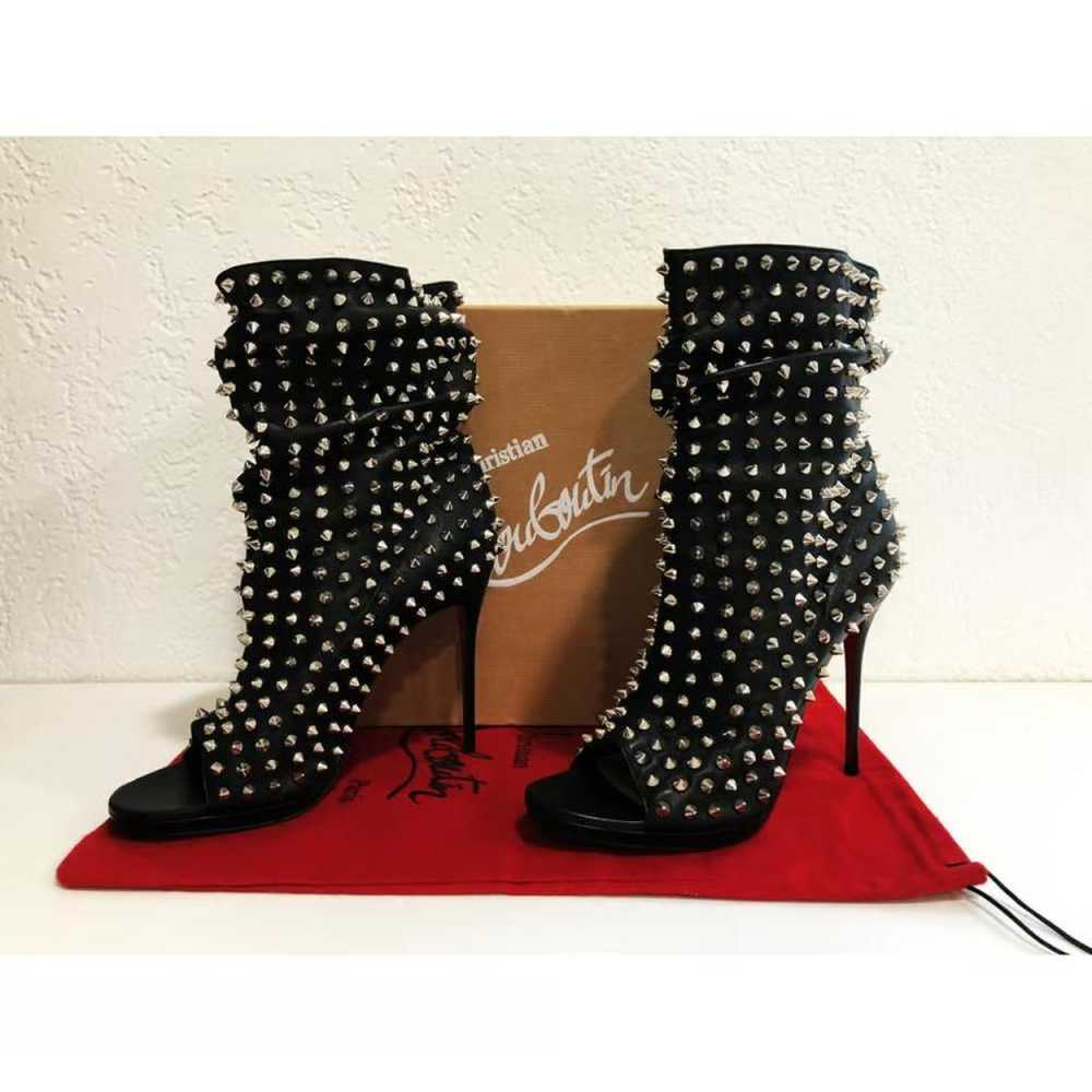 Christian Louboutin Leather open toe boots - image 2