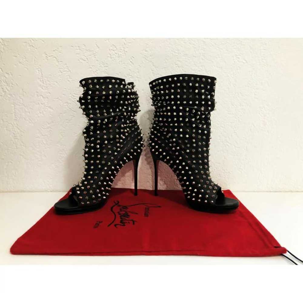 Christian Louboutin Leather open toe boots - image 5