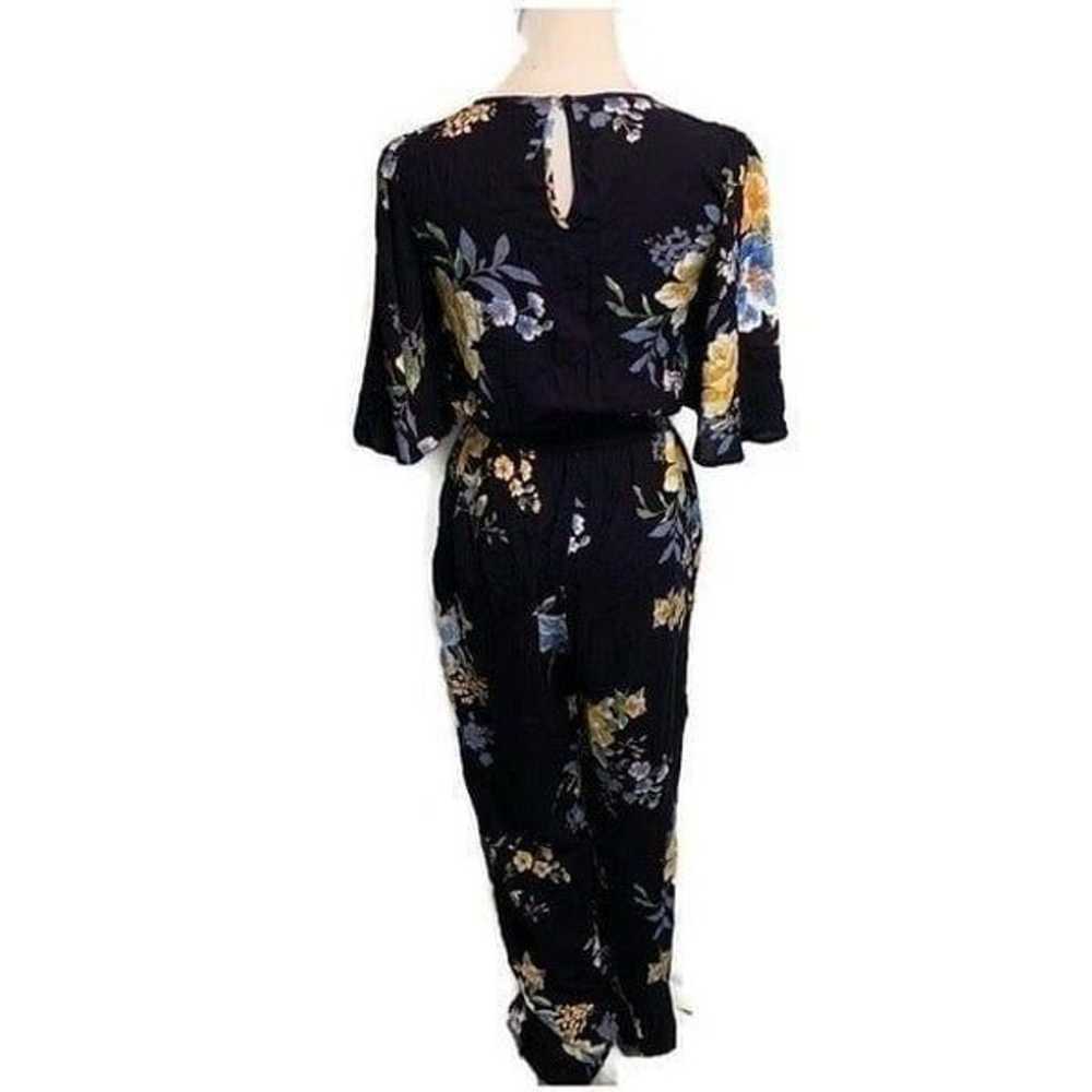 Band of Gypsies Navy and Floral Jumpsuit - image 2