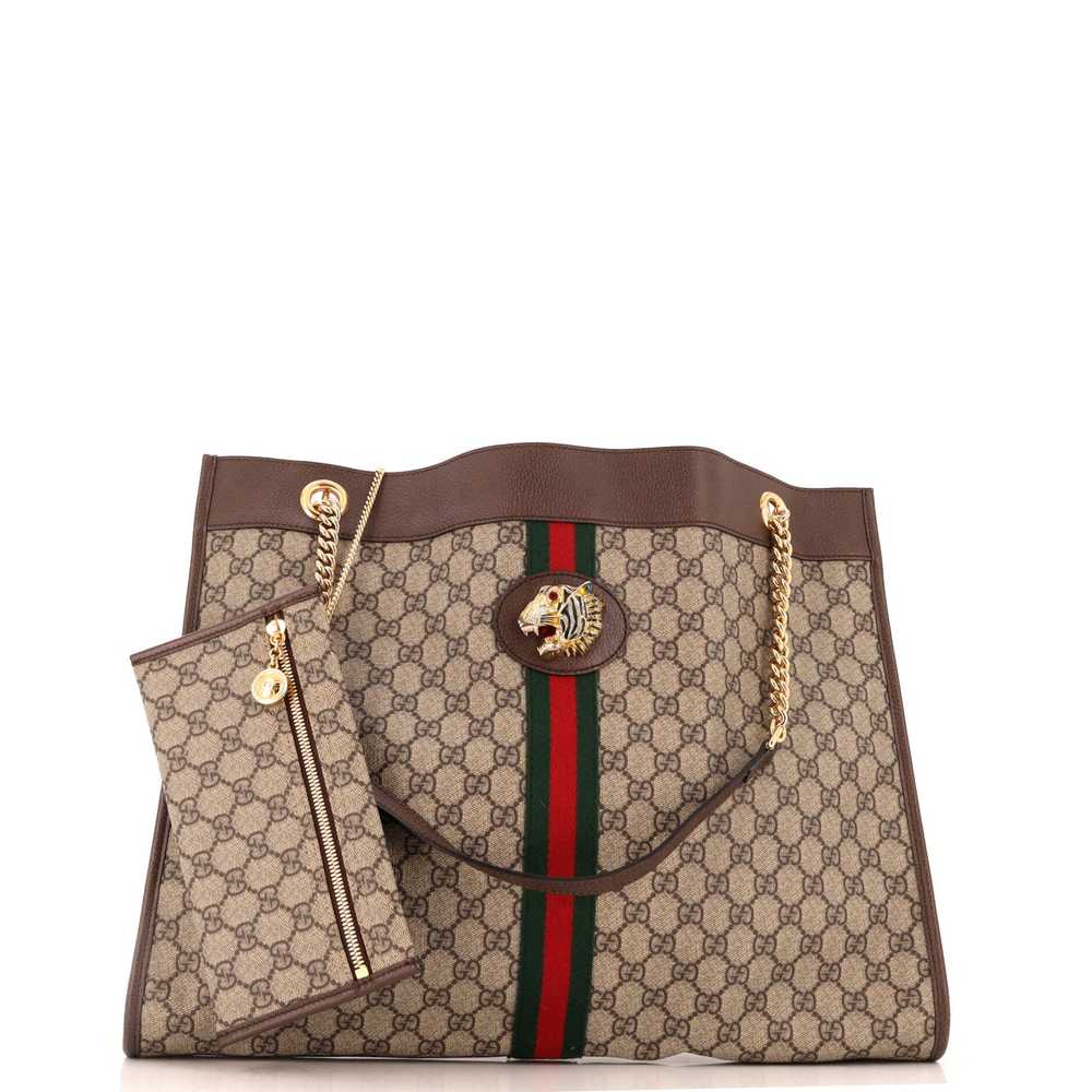GUCCI Rajah Chain Tote GG Coated Canvas Large - image 2