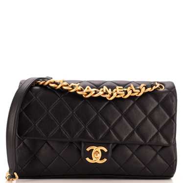 CHANEL Logo Letters Chanel Touch Chain Flap Bag Q… - image 1