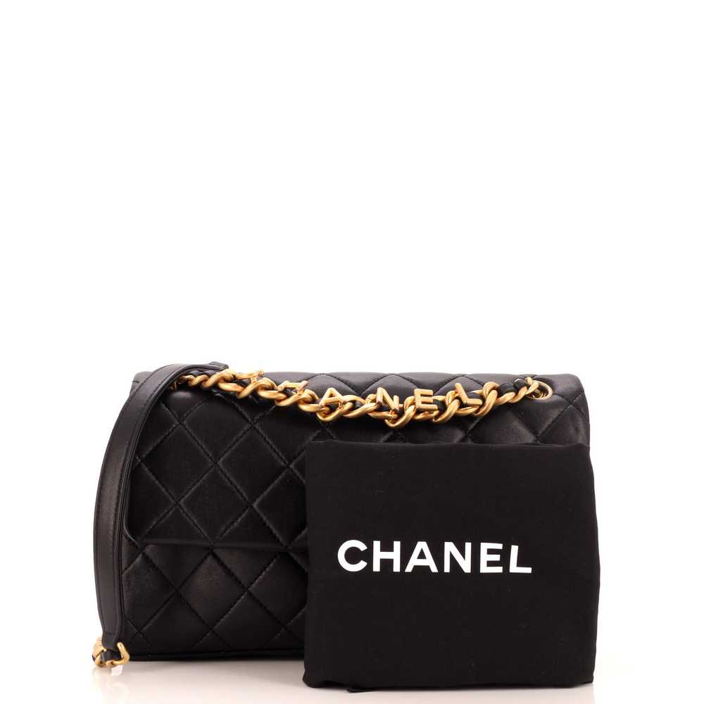 CHANEL Logo Letters Chanel Touch Chain Flap Bag Q… - image 2