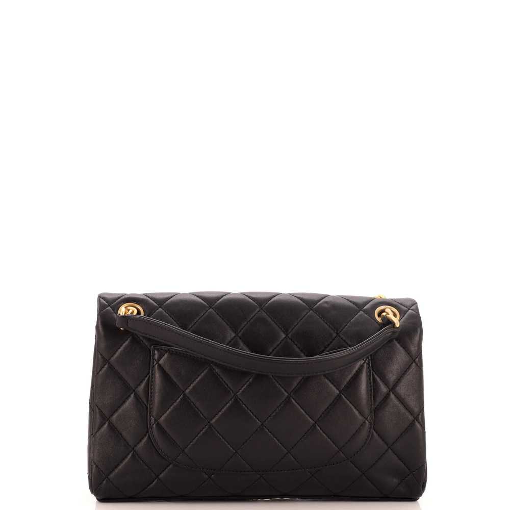 CHANEL Logo Letters Chanel Touch Chain Flap Bag Q… - image 4