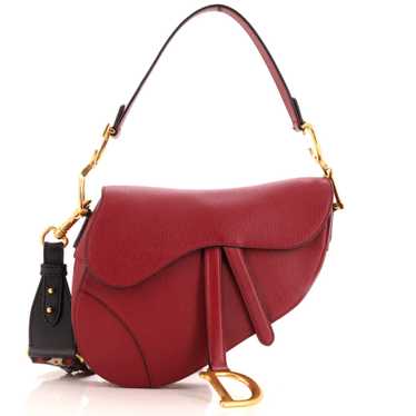 Christian Dior Saddle Handbag Leather Medium - image 1