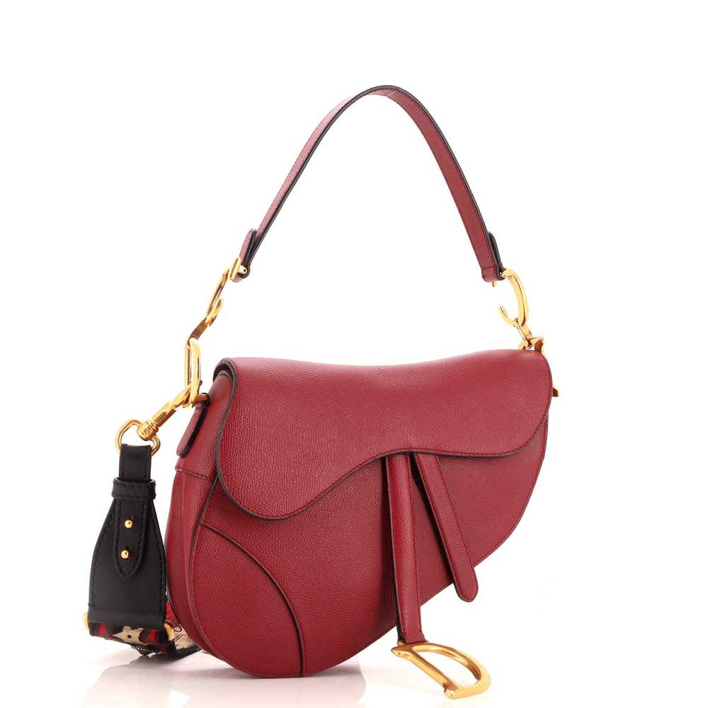 Christian Dior Saddle Handbag Leather Medium - image 2