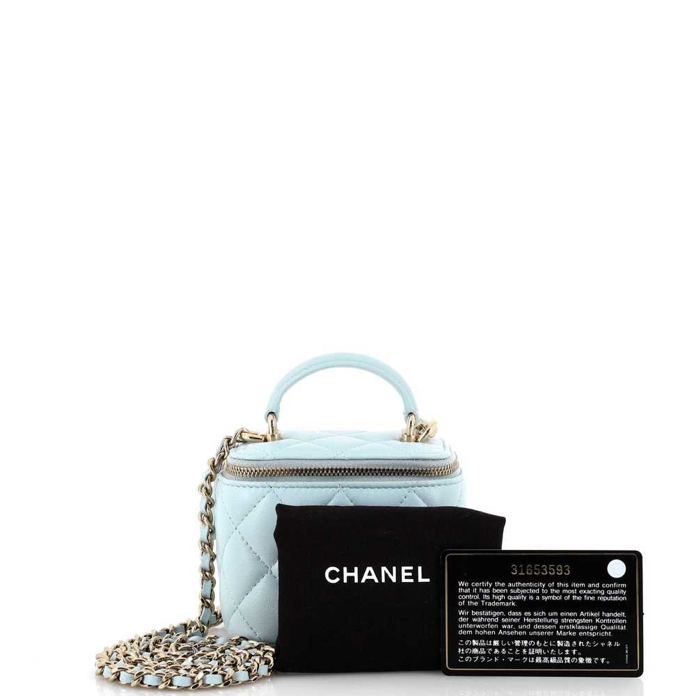 CHANEL Classic Top Handle Vanity Case with Chain … - image 2