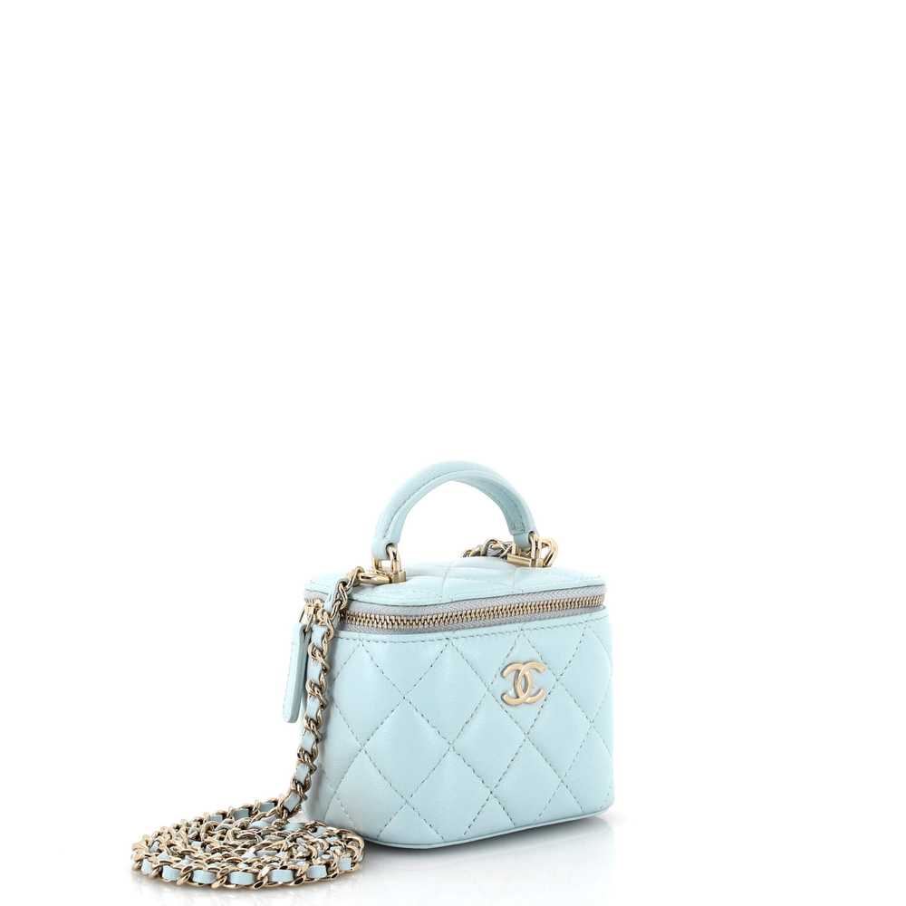 CHANEL Classic Top Handle Vanity Case with Chain … - image 3