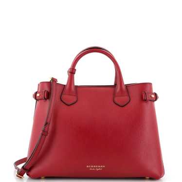 Burberry Banner Tote Leather and House Check Canva