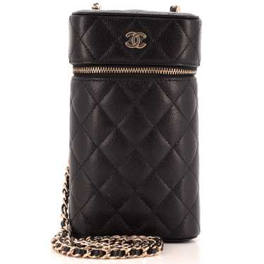 CHANEL Classic Vanity Phone Holder with Chain Quil