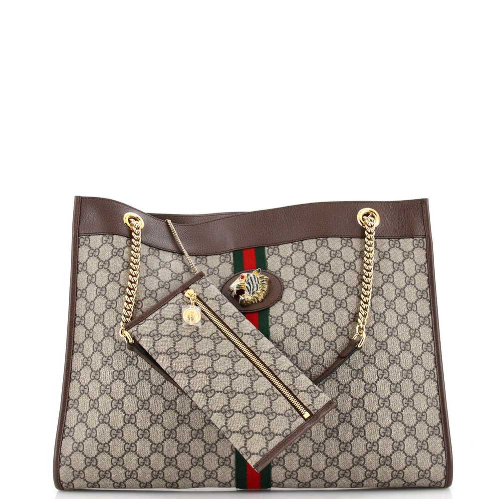 GUCCI Rajah Chain Tote GG Coated Canvas Large - image 2