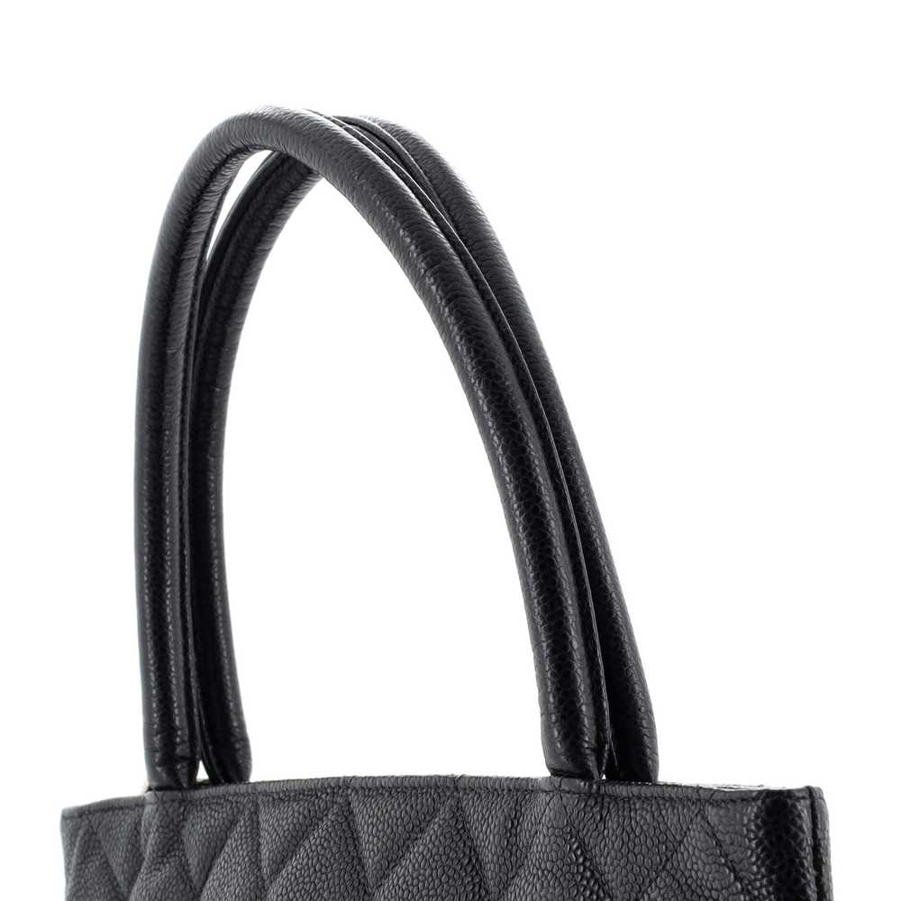 CHANEL Medallion Tote Quilted Caviar - image 7