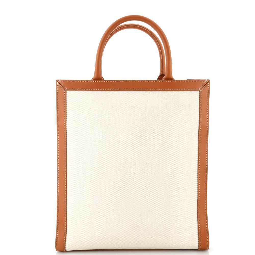 CELINE Vertical Cabas Tote Canvas with Leather Sm… - image 3