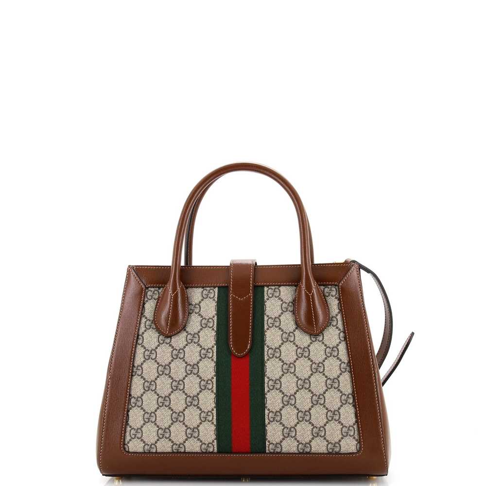 GUCCI Jackie 1961 Web Tote GG Canvas and Leather … - image 3