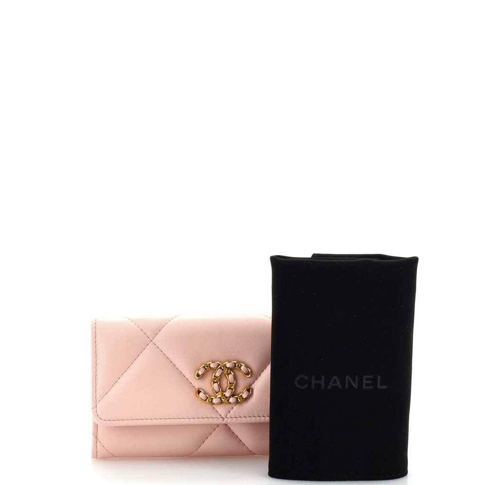 CHANEL 19 Flap Wallet Quilted Lambskin Long - image 2