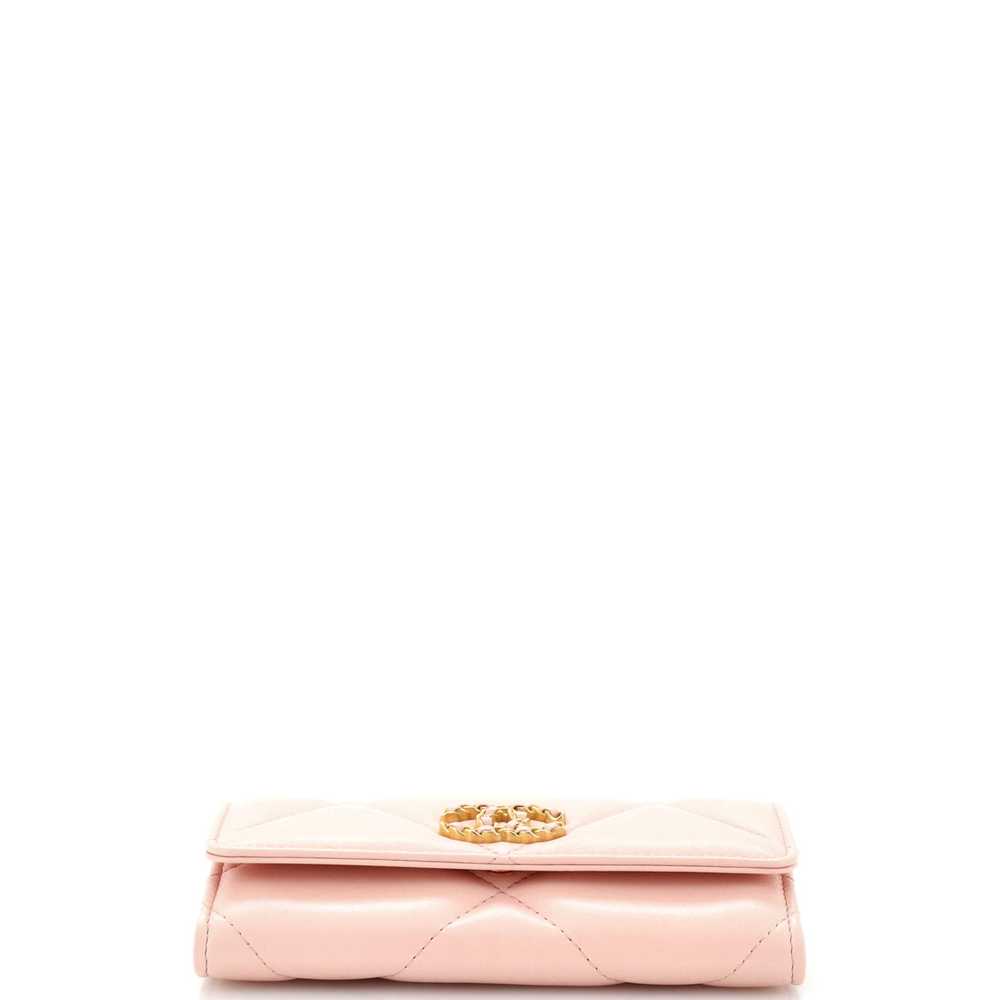 CHANEL 19 Flap Wallet Quilted Lambskin Long - image 5