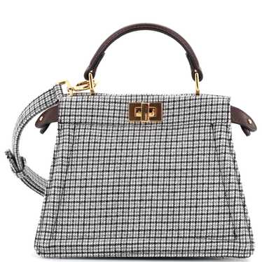 FENDI Peekaboo ISeeU Bag Houndstooth Wool Petite