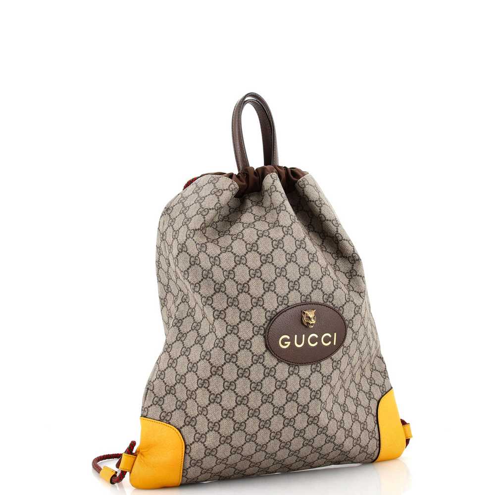 GUCCI Neo Vintage Drawstring Backpack GG Coated C… - image 2