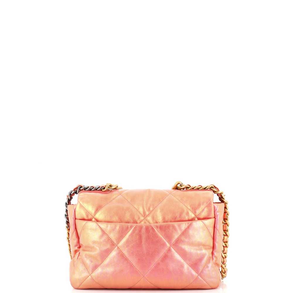 CHANEL 19 Flap Bag Quilted Iridescent Calfskin La… - image 4