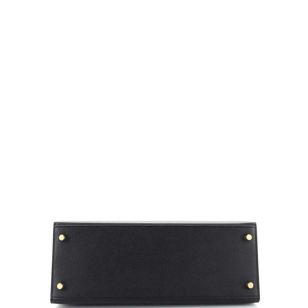 Hermes Kelly Handbag Noir Epsom with Gold Hardwar… - image 5