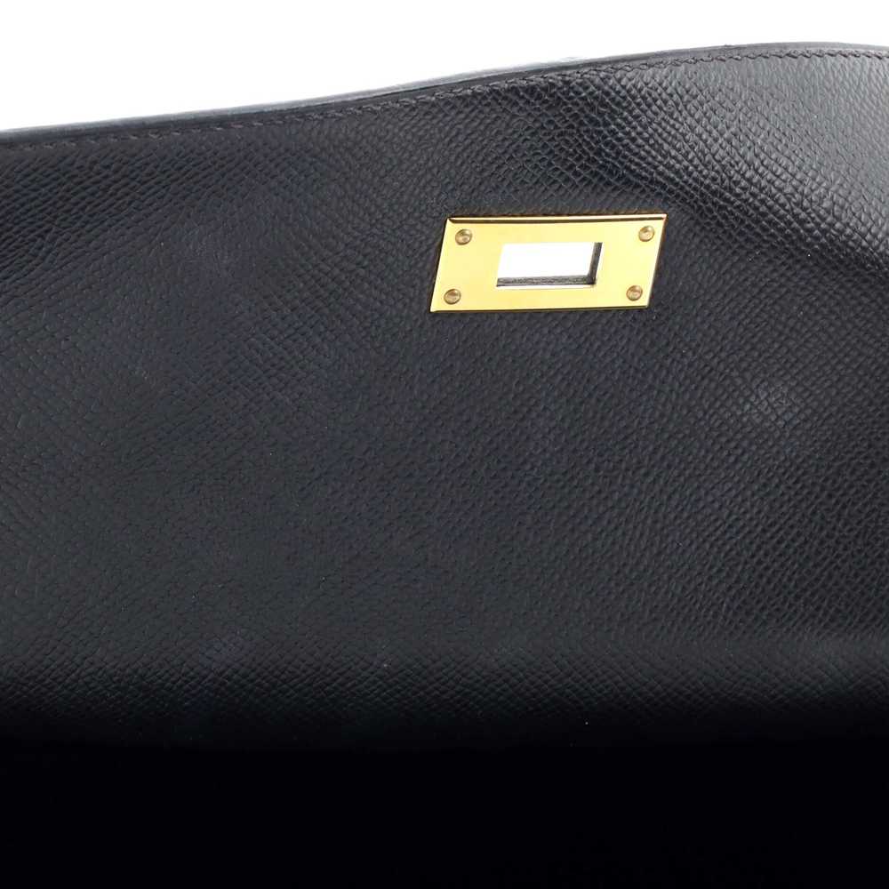 Hermes Kelly Handbag Noir Epsom with Gold Hardwar… - image 8