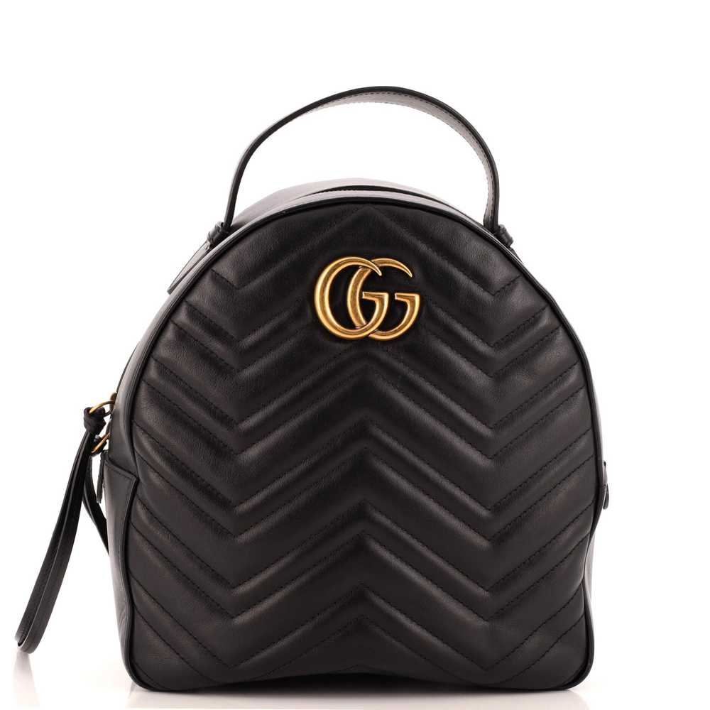 GUCCI GG Marmont Backpack Matelasse Leather Small - image 1