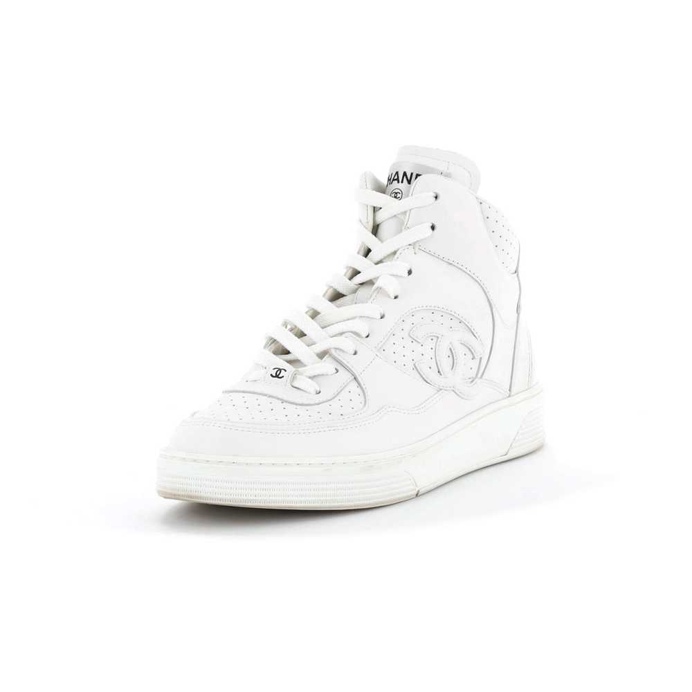 CHANEL Women's CC High-Top Sneakers Leather - image 1