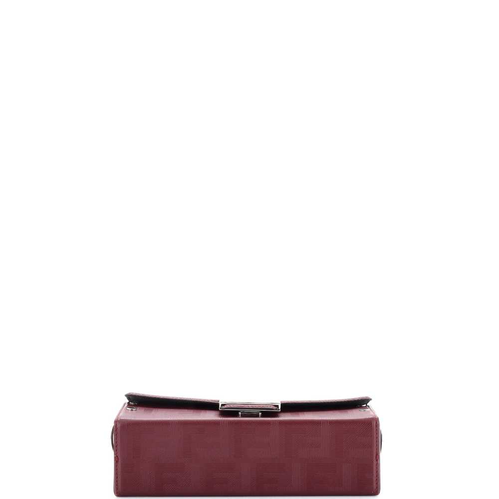 FENDI Baguette Soft Trunk Bag Zucca Leather - image 4