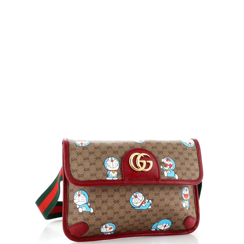 GUCCI Doraemon Web Flap Belt Bag Printed Mini GG … - image 2