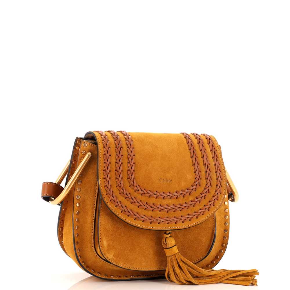 CHLOE Hudson Handbag Whipstitch Suede Small - image 2